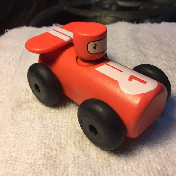 Other - Red Wooden Race Car Toy
